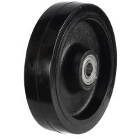 200mm Elastic Rubber on Cast Iron Wheel [600kg max load]