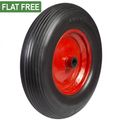 370mm Puncture Proof/Flat Free PU Wheel [Roller Bearing max load] [180kg max load]
