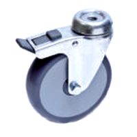 DRTPRBOX Swivel Braked Bolt Hole Castors