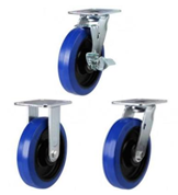 Elastic Non-Marking Rubber on Nylon Castors [LMHBN]