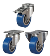 Elastic Polyurethane on Aluminium Castors [DRHEPA]