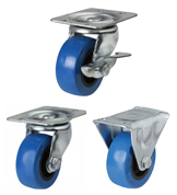 Elastic Polyurethane on Plastic Castors [AGBPVC]