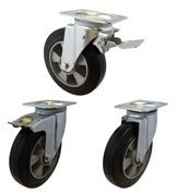 Elastic Rubber Waste Container Castors [DRWCEABJ]