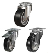 Elastic Rubber on Aluminium Castors [DRHEA]