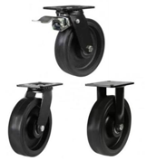 Elastic Rubber on Cast Iron Castors [LMHBRT]