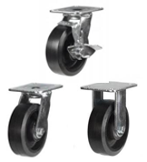 Elastic Rubber on Cast Iron Castors [LMHRT]