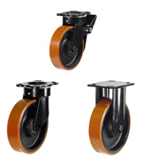 Heavy Duty Polyurethane on Cast Iron Castors [NGRPT]