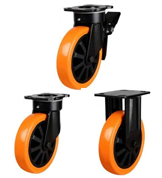 Heavy Duty Polyurethane on Nylon Castors [NGRPX]