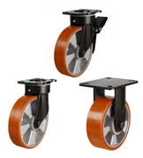 Heavy Duty Polyurethane on Aluminium Castors [NGRPTA]