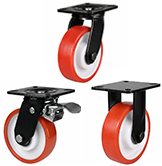 Heavy Duty Polyurethane on Nylon Black Castors [LMHBPNOBHD]