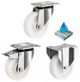 Stainless Steel Nylon (Ball Journal) Castors [SSGDHNYBJ]