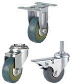 Light Duty Non-Marking Rubber Castors [AGGRG]