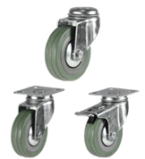 Non-Marking Grey Rubber Castors [DRLGRG]