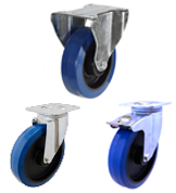 Non-Marking Rubber Bin Castors [DRWCBNB]