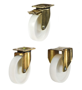 Nylon in Gold Bracket Castors [GDHNY]