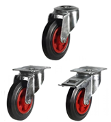 Rubber on Plastic Centre Castors [DRPS]