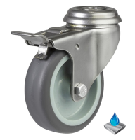 SSDRLTPR Bolt Hole Braked Castors