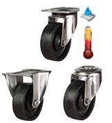 Stainless Steel [Ball Bearing] Castors up to 260°C [SSLVHTBJG260]