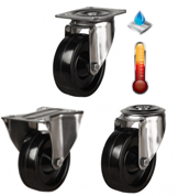 Stainless Steel Castors up to 220°C [SSLVHT220]