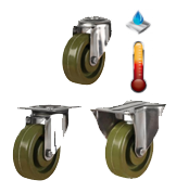 Stainless Steel Castors up to 280°C [SSLVHTG280]