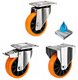 Stainless Steel Polyurethane on Nylon Castors [SSGDHPXBJ]