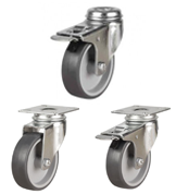 Synthetic Non-Marking Rubber Castors [DRLTPR]