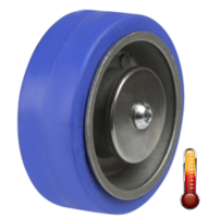 100mm High Temperature Resistant Rubber Wheel [300kg max load]