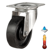 100mm High Temperature Resistant Stainless Steel Swivel Castor [220kg max load]