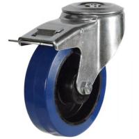 100mm Non-Marking Rubber Swivel Braked Castor [180kg max load]