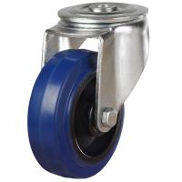 100mm Non-Marking Rubber Swivel Castor [200kg max load]