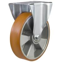 100mm Polyurethane Fixed Castor [220kg max load]