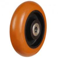 100mm Round Profile Polyurethane on Cast Iron Wheel [350kg max load]
