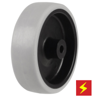 125mm Anti-Static Non-Marking Rubber Wheel [90kg max load]