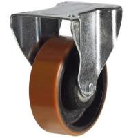 125mm Polyurethane on Cast Iron Fixed Castor [270kg max load]
