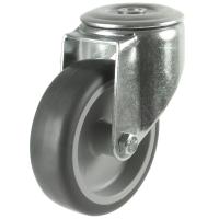 125mm Non-Marking Rubber Swivel Castor [100kg max load]
