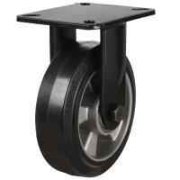 150mm Elastic Rubber Fixed Castor [300kg max load]
