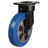 160mm Elastic Polyurethane Swivel Castor [600kg max load]