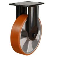 160mm Polyurethane Fixed Castor [600kg max load]