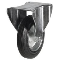 160mm Rubber Fixed Castor [175kg max load]