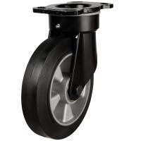 160mm Rubber Swivel Castor [350kg max load]