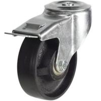 200mm Cast Iron Swivel Braked Castor [350kg max load]