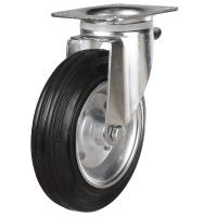 200mm Rubber Swivel Castor [205kg max load]