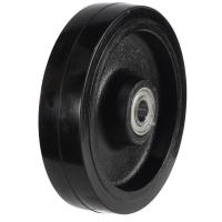 Heavy Duty 200mm Rubber on Cast Iron Wheel - 600kg Load