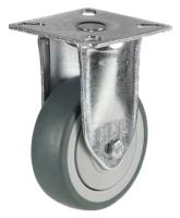 BULK BUY / 75mm Non-Marking Rubber Fixed Castor | 50kg