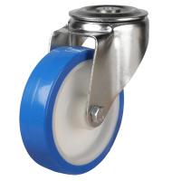 80mm Elastic Polyurethane Swivel Castor [100kg max load]