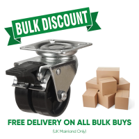 BULK BUY / 50mm Nylon Braked Castor | 60kg