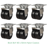 BULK BUY / 50mm Nylon Castor | 60kg