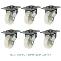 BULK BUY / 63mm Nylon Castor | 80kg