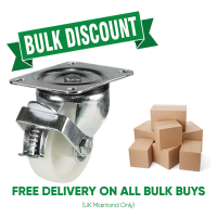BULK BUY / 75mm Nylon Braked Castor | 140kg