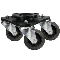 Heavy Duty 100mm Rubber on Cast Iron Scene Shifter 460kg Load